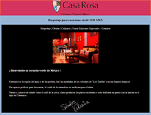 Tablet Screenshot of casarosacatemaco.com